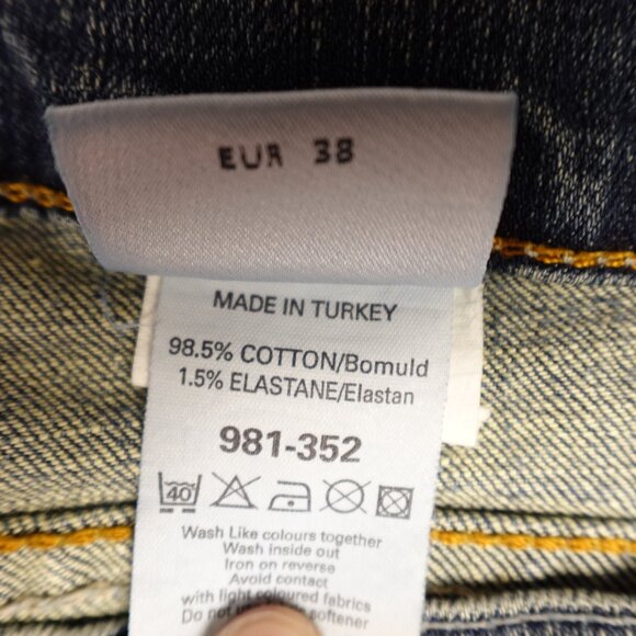 Next Jeans metallic gold paint splatters  US Size 4/6,  uk 10 - Picture 11 of 12